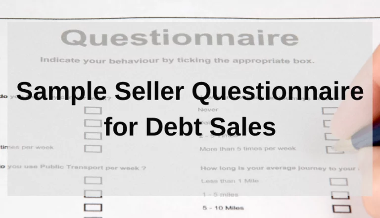 Debt Sales - Questionnaire